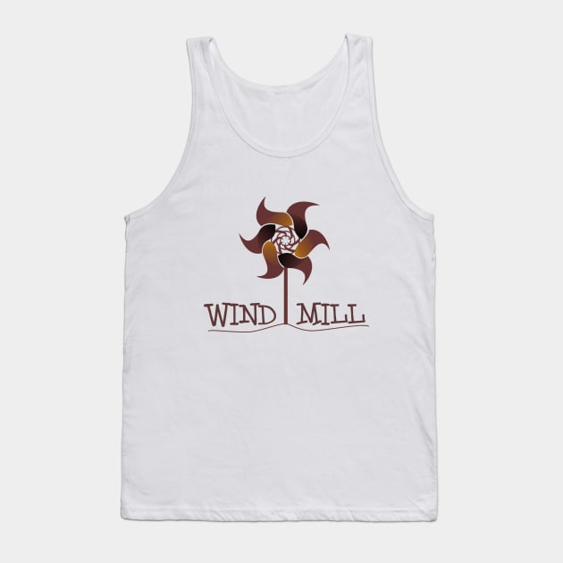 Windmill Earth Day Tank Top by nomoman01